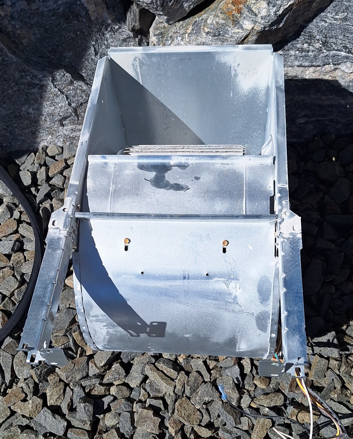 Blower before cleaning