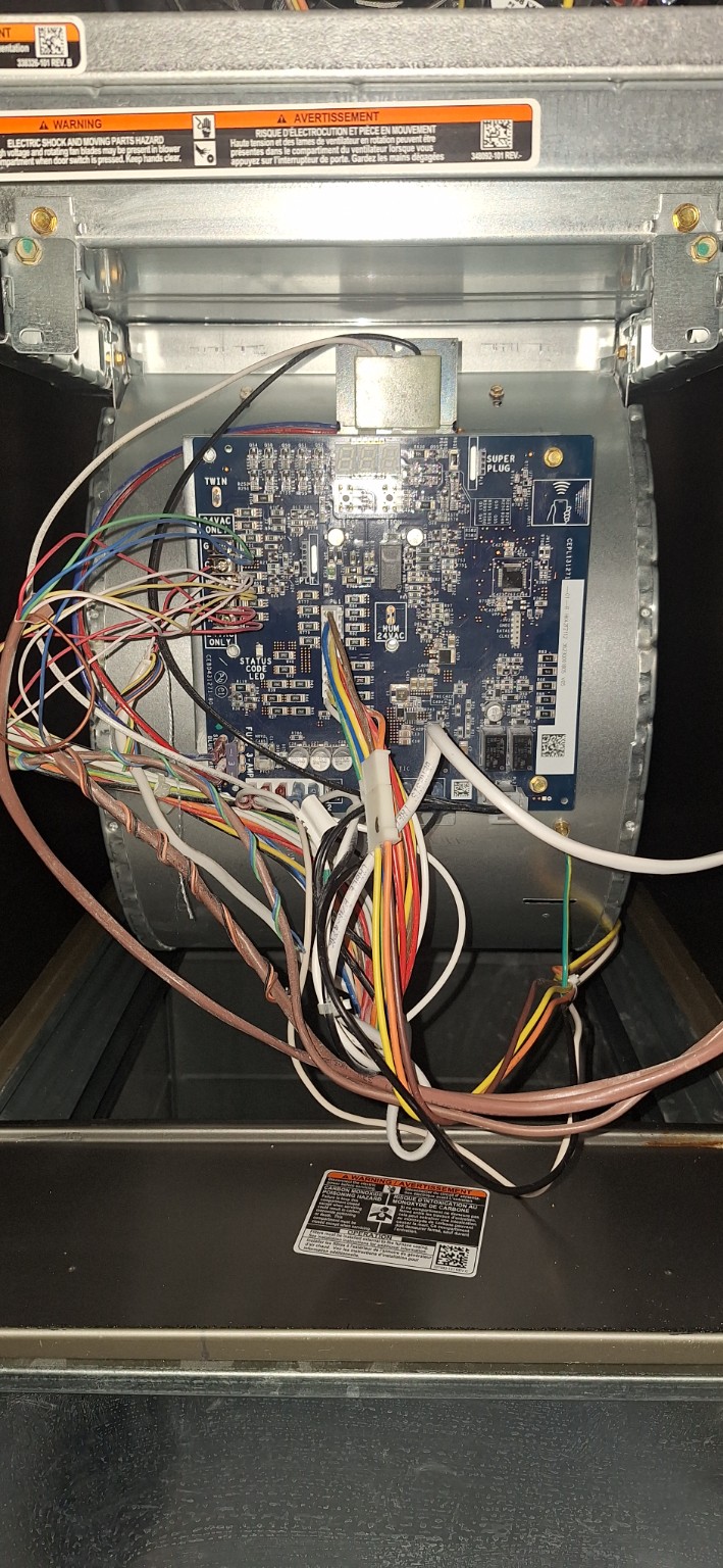 HVAC blower before service